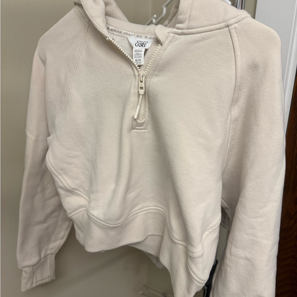 Athleta Cream Half-Zip Hoodie & Pants